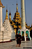 Yangon Myanmar. Shwedagon Pagoda (the Golden Stupa).  